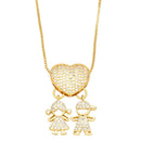 Colar Amor de Mãe Banhado a Ouro 18k