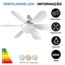 Ventilador de Teto Inteligente Com Led e Controle