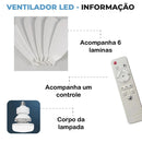 Ventilador de Teto Inteligente Com Led e Controle